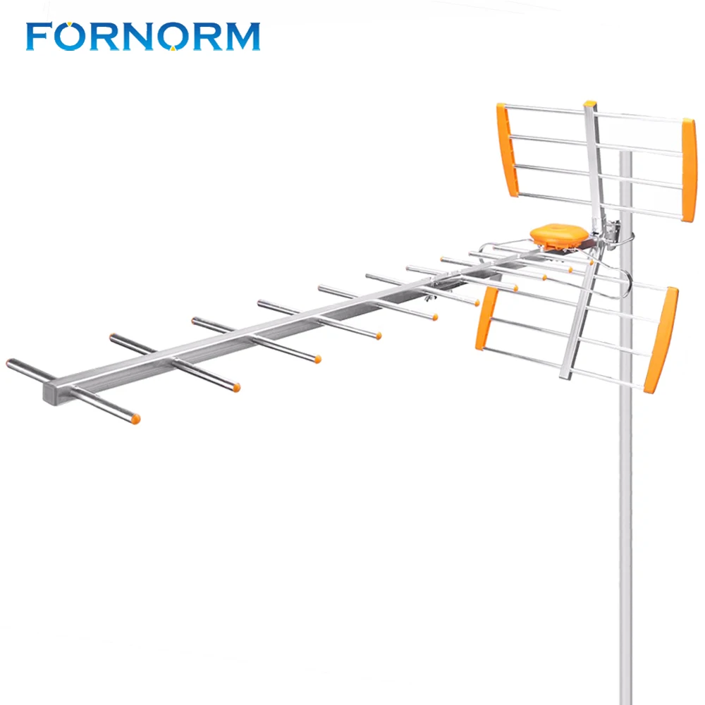 Fornorm 80 миля высокого усиления HD ТВ Цифровой Открытый ТВ антенна с высоким коэффициентом усиления сильный сигнал Открытый ТВ антенны для DVBT2 HD ТВ ISDBT ATSC