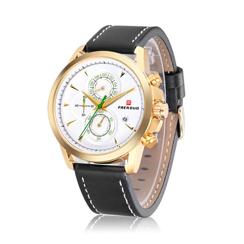 

wu's Quartz mesh belt men's watch calendar luminous simple men's watch wholesale 552#