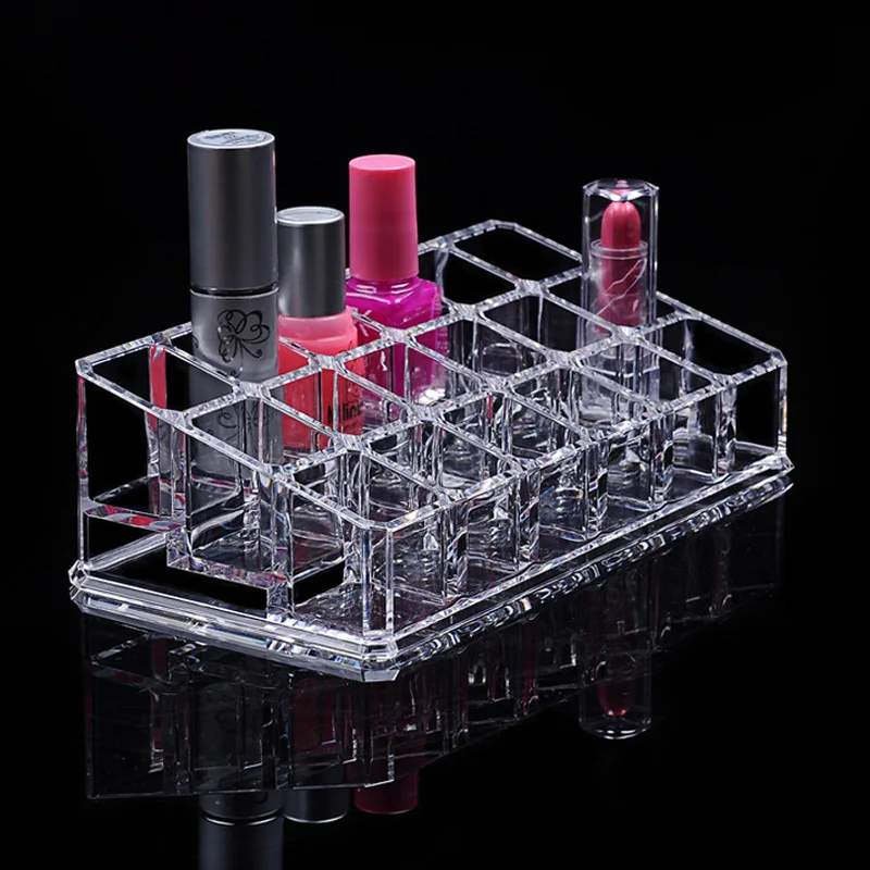 Buy 18 Grids Plastic Acrylic Makeup Organizer Cosmetic