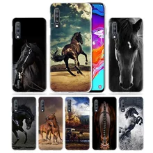 В форме лошадок, животных, чехол для samsung Galaxy A50 A70 A20e A40 A30 A20 A10 A8 A6 плюс A9 A7 Прозрачный поликарбонатный жесткий Fundas Capa чехол для телефона