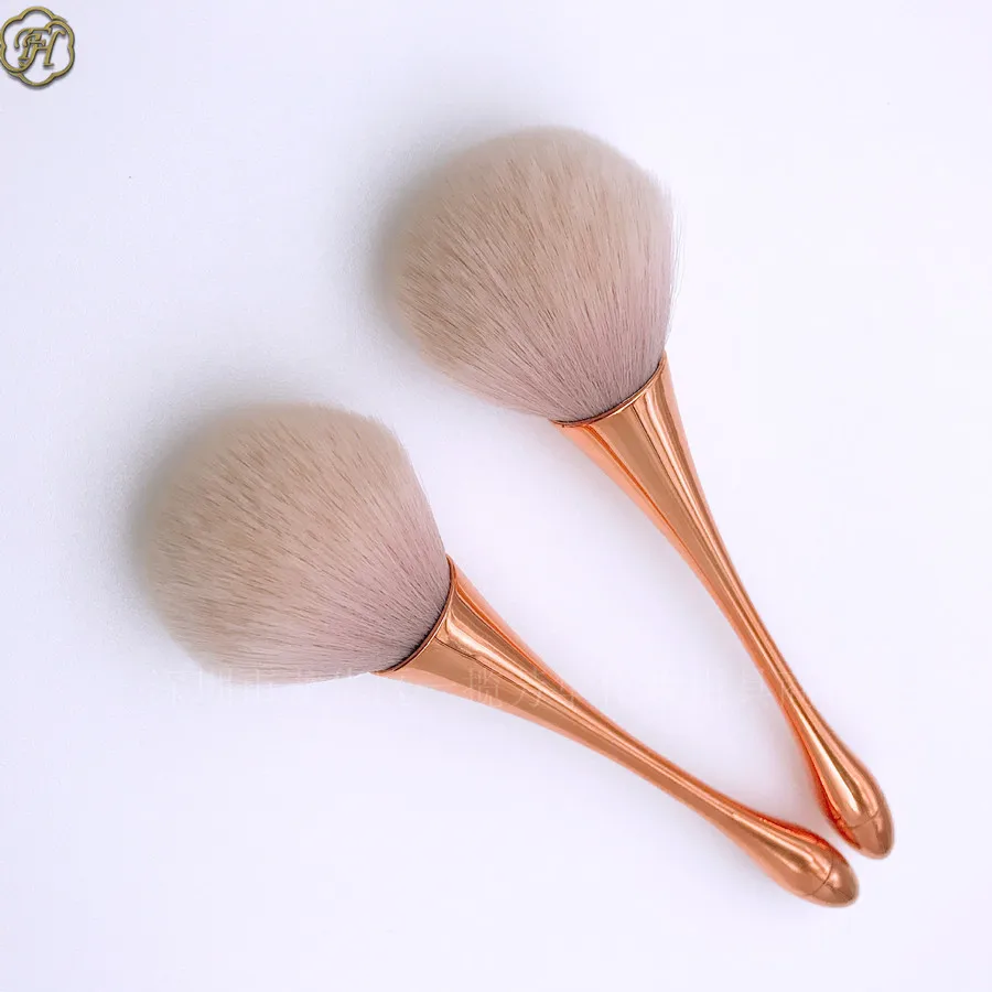 

Cheap Single Powder Brush Rose Gold Foundation Brush Soft Face Beauty Tool Goblet Shaped Makeup Brushes for Foundation Make Up