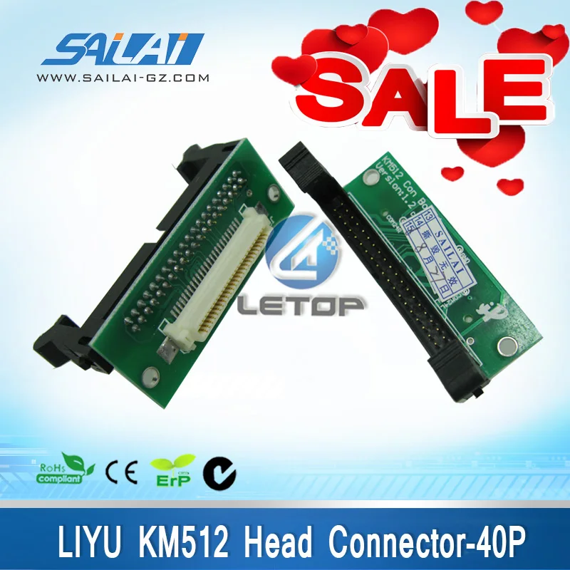 

Good price!!!Liyu printer machine km512 40pin connector adapter