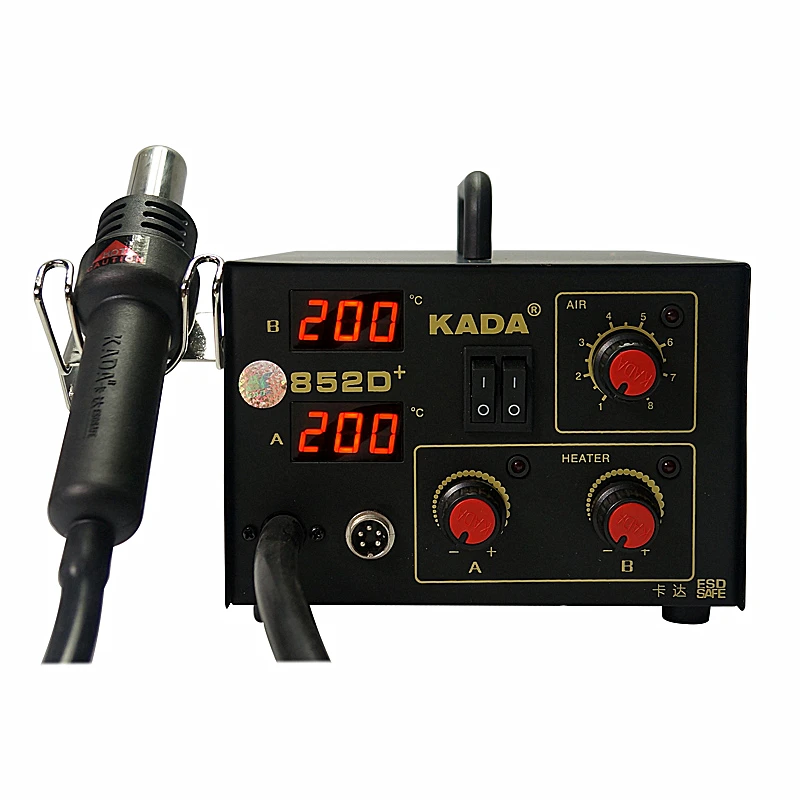 Паяльная станция KADA 852D + BGA SMD Ремонтная система пистолет с горячим воздухом и
