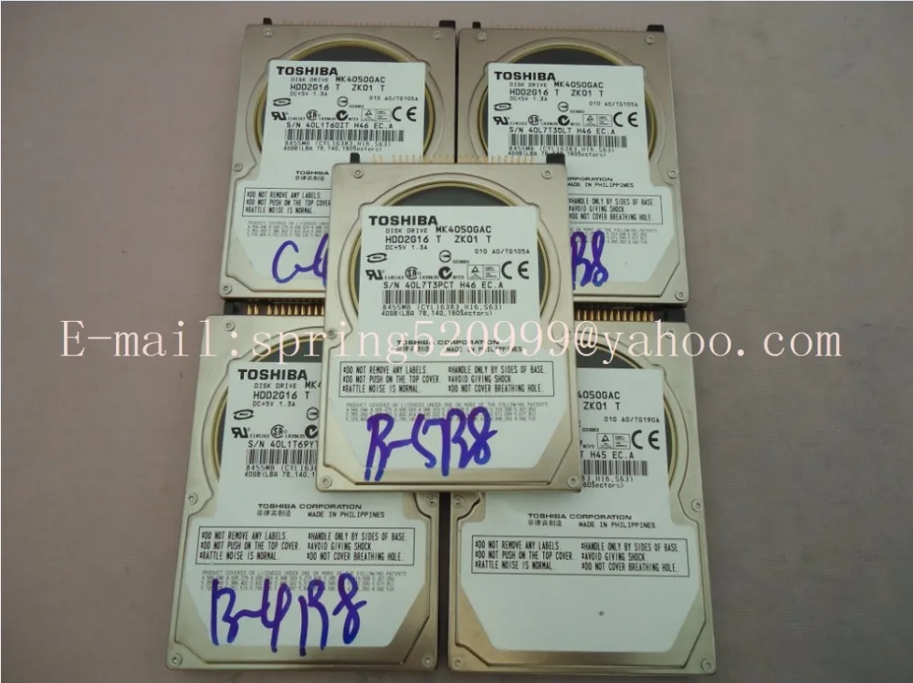 Тоши MK4050GAC диск HDD2G16 T ZH01 DC + 5 В 1.3A 40 ГБ для mercedes-benz автомобильные HDD навигационные