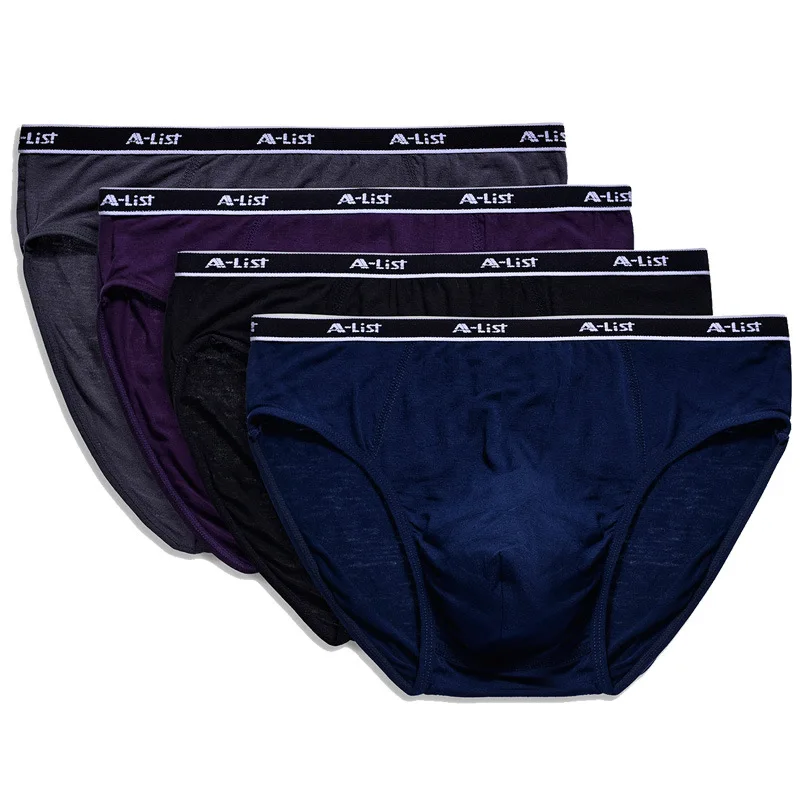 

Bulging Bag Panties Modal Breathable Cotton Simple Mid-Waist Hip Men's Underwear Part M-XXXL Free Shipping