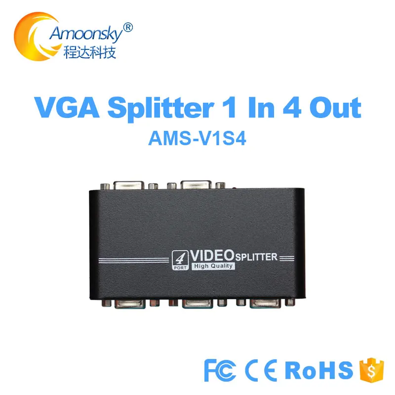 

Vga Splitter vga switch box monitor adapter Switch 1 in 4 out Monitor Switch Video VGA Converter Box Adapte for LED screen