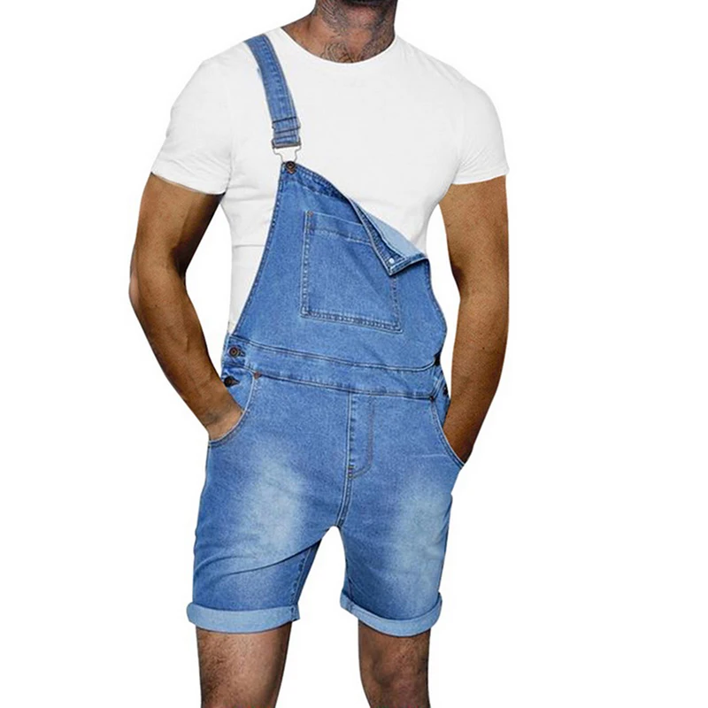 SHUJIN 2019 летние мужские повседневные облегающие джинсовые брюки подходят с джинсами комбинезоны мужские регулируемые ремни с поясом