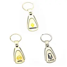 Автомобильный брелок, металлический держатель для ключей, логотип, авто, модные аксессуары для Лада, Renault, Opel, кольцо на цепочке, автомобильный стиль