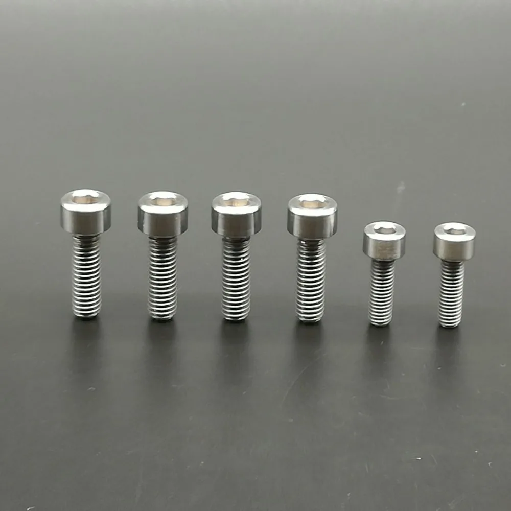 Titanium Ti Bolt M5x18mm Tapered Hex Allen Head M5 18L Bicycle Bike Screw 10Pcs