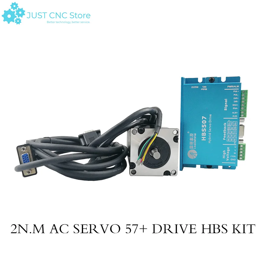 573HBM20 Motor CNC Leadshine Closed Loop Hybrid Servo Drive Kit HBS507 Drive