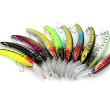 Гольян рыболовные приманки 50pcs15. 5 см 16,3 г 2# японские крючки Жесткие Пластиковые воблеры щуки наживки на окуня Мягкая приманка рыболовные снасти