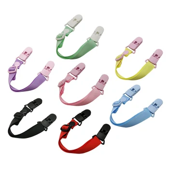 

Pacifier Clip Holder Soother Plastic Dummy Chain Drop-resistant Buckle Strap Stroller Cartoon Fixed Button cheap HOT