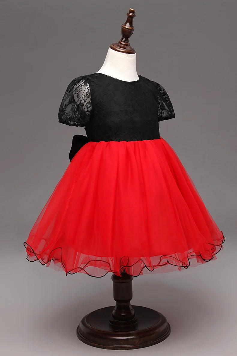 red and black party frocks