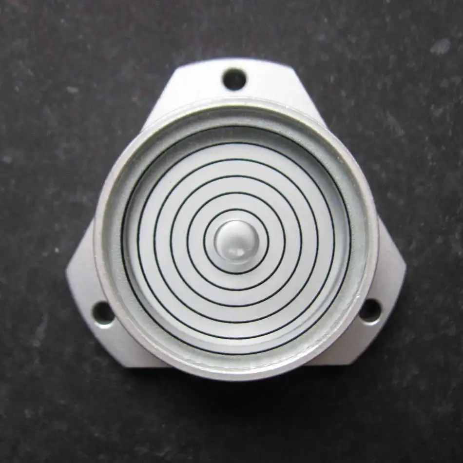 

HACCURY Size 48*35*13mm Triangular metal bubble level Bubble Spirit Level Measurement Instrument White Color