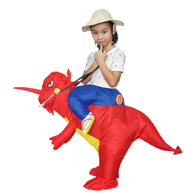 Coshome Adult Kids Inflatable Sumo Unicorn Dinosaur Costumes Cowboy  AirSuits Fancy Halloween Party Clothing (25)