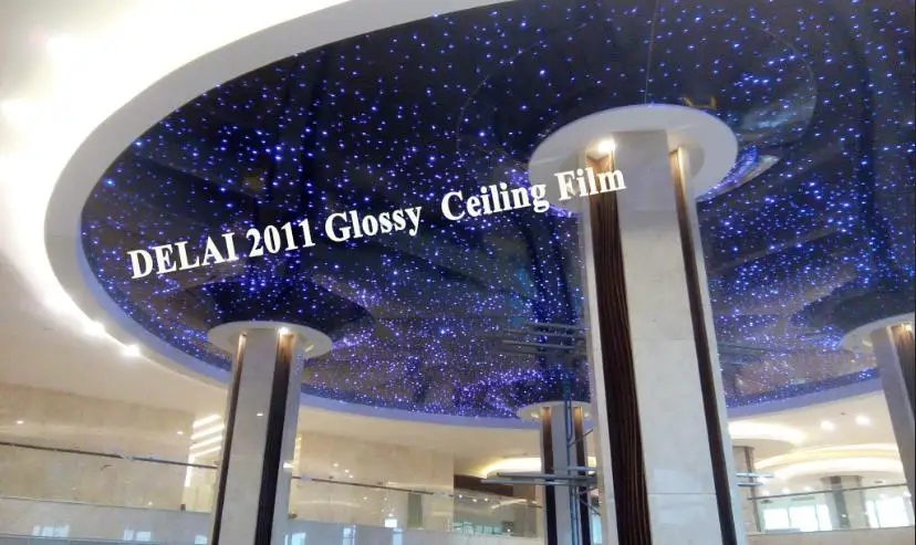 stretch   ceiling film white