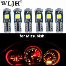 WLJH 6x T5 светодиодный 74 светильник 3030SMD Автомобильная приборная панель лампа приборной панели лампа для Mitsubishi Lancer Eclipse Galant Outlander Precis