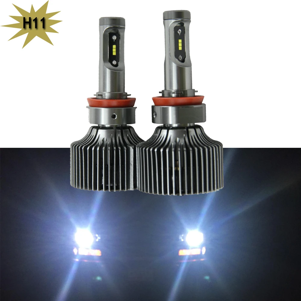 2x 30W 4200Lm Automotive LED Headlight Bulbs H11 PGJ19 2 LUMILEDS LED