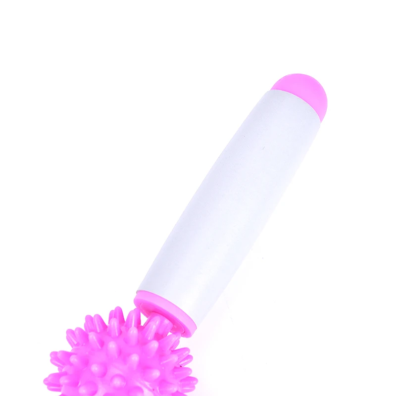 1PCS Gym Muscle Massage Roller Yoga Stick Muscle Roller Sticks with 3 Point Spiky Ball Body Massage Relax Tool