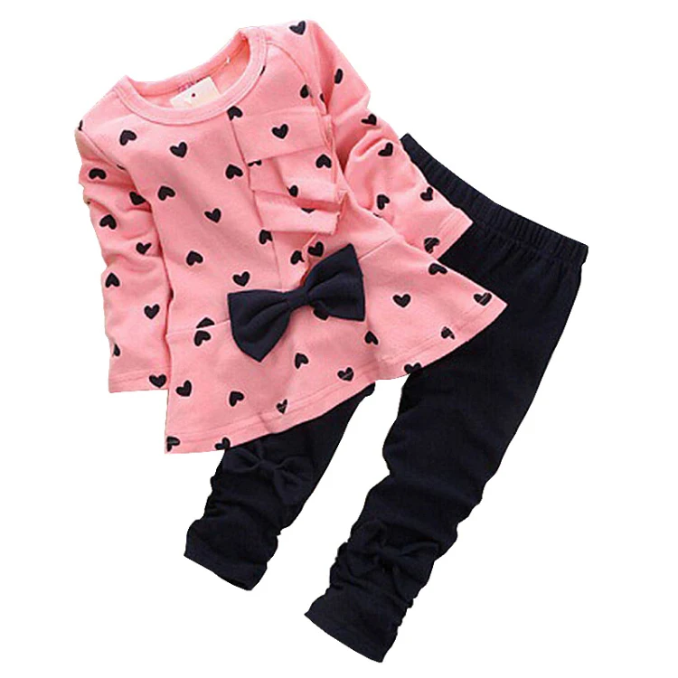baby girls clothes set long  sleeve autumn winter (1)-1