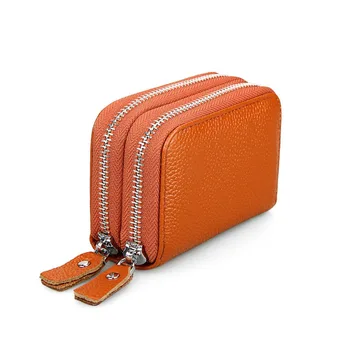 

10PCS / LOT Genuine Leather Card Wallet Bank Credit Card Purse ID Holder Purses Business Card Wallets