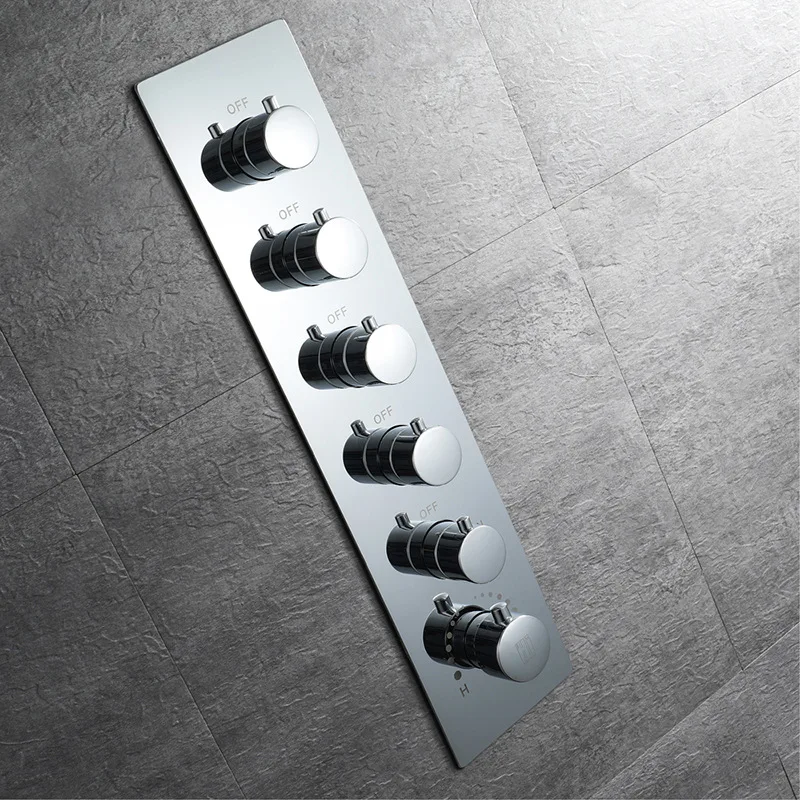 Big Water Flow Shower Set Rainfall LED Showerhead Misty Bathroom Shower Embedded Ceiling Mounted Thermostatic Shower Controller Big Water Flow Shower Set Rainfall LED Showerhead Misty Bathroom Shower Embedded Ceiling Mounted Thermostatic Shower Controller