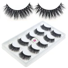LASGOOS D105 5 пар 3D полосы ресниц толстые поддельные ресницы ручной работы крест ресницы норки макияж ресниц maquiagem