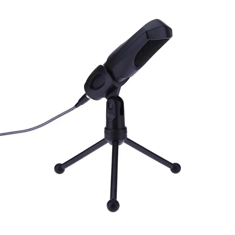 

USB Computer Microphone Wired Condenser Microphone Desktop Mic with Tripod Stand for Karaoke Sound Recording Broadcast