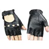 Leather half finger glove female fashion thin hollow style short outdoor sports ride driving lady no finger sheepskin gloves ► Photo 3/6