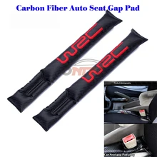 Лучшая цена 2 шт./компл. сиденье из углеродного волокна зазоры разъем для WRC логотип сиденье щелевая герметичная вилка