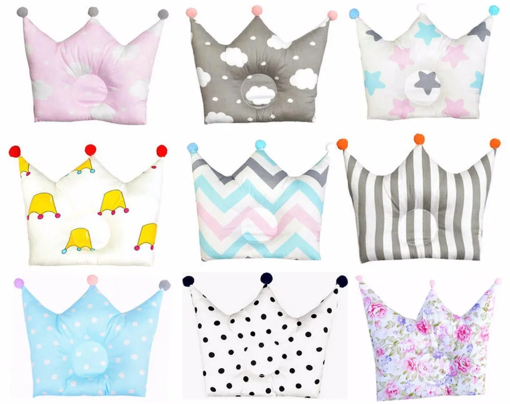 

Baby Shaping Pillow Prevent Flat Head Infants Crown Dot Bedding Pillows Newborn Boy Girl Room Decoration Accessories