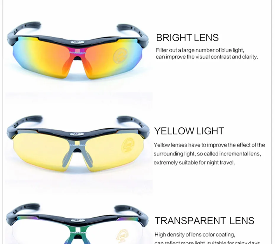 2020 Polarized Cycling Glasses 5 Len Men Running Fishing Sun Glasses UV Protect Mountain Road Bicycle MTB Sunglasses Eyewear