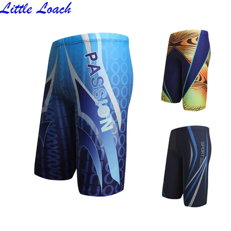 

Men Swim Trunks Male Printing Boxer Swimming Shorts 2018 New Style Surf Swimsuit Elastic Bathing Suit Long Swimwear Size L-XXXL
