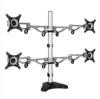 

Loctek DLB204 Aluminum Desktop Clamping 4 Display 10-24 inch Screen Monitor Holder Full Motion Quad Monitor Mount Arm Bracket