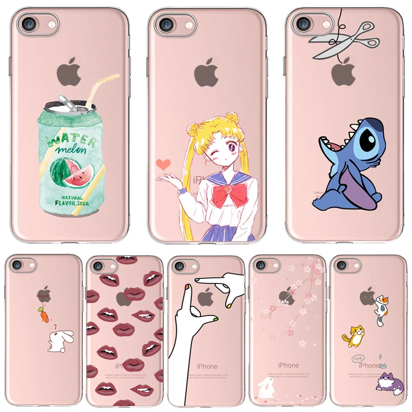 

High Quality Thick Soft Silicon Cover Case For Apple iPhone 8 7 6 6S Plus X XS Max XR Cases Phone Shell Cute Funy 18 Designs