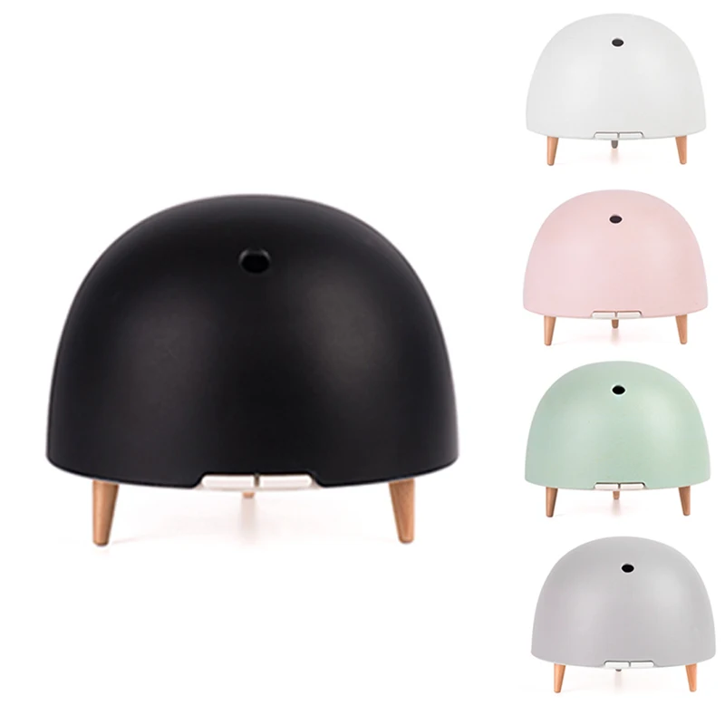 200ML Mist Humidifier Ultrasonic Aroma Oil Diffuser Bamboo Fiber Cover Real Wood Humidifying Essential Aroma Maker For Household (1)