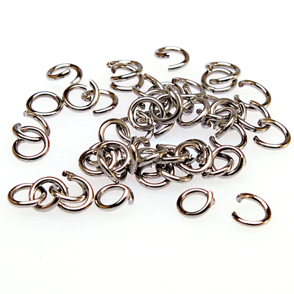 Stainless Steel Jump Ring 1x6mm Open Ring Connector For Diy Jewelry