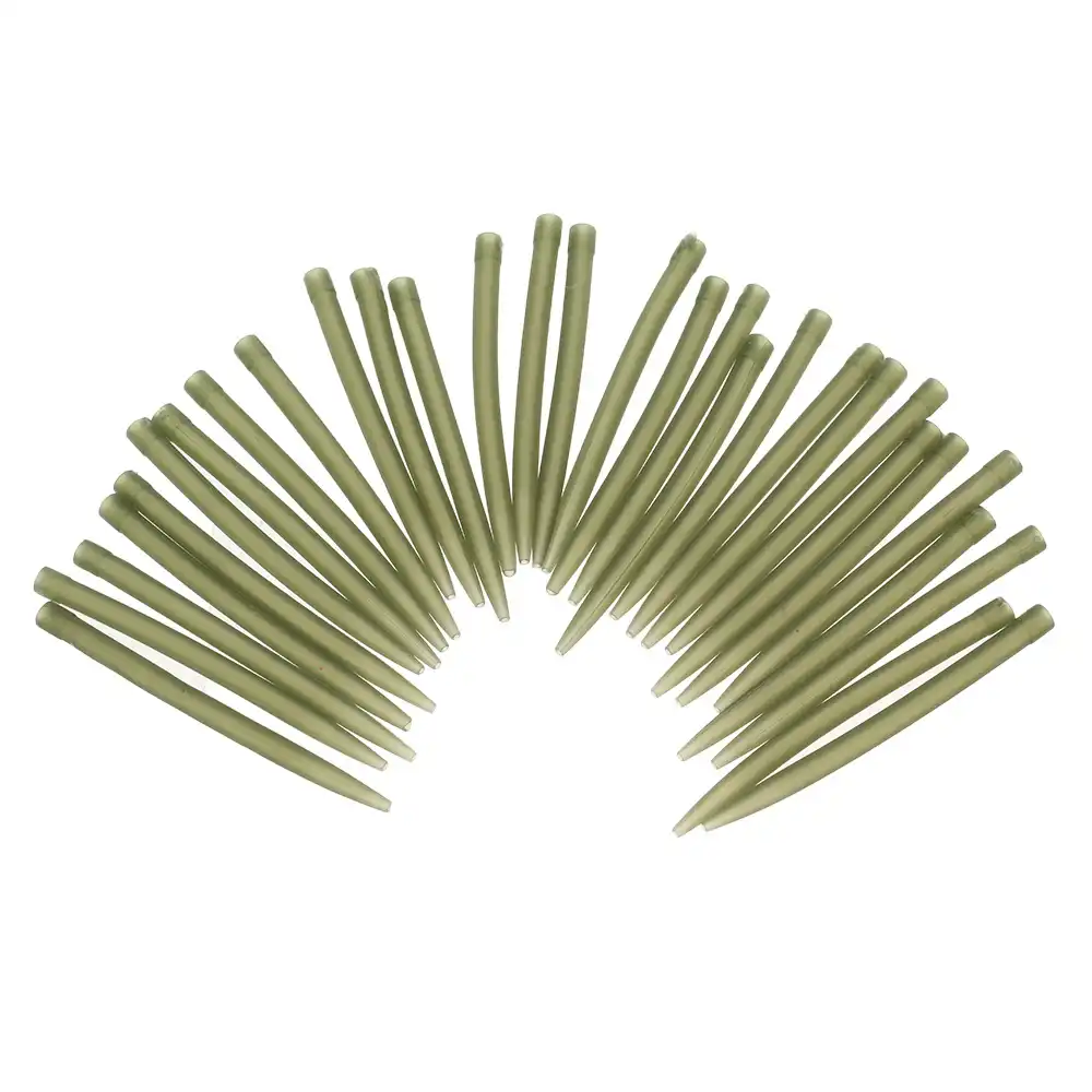 Lixada 50pcs 54mm Anti Tangle Gummi /Ärmel verbinden mit Angelhaken Karpfen Grob Angeln Zubeh/ör
