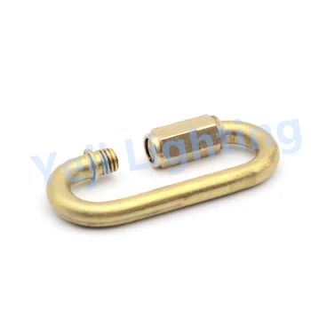 

Free shipping Copper connection buckle for Crystal chandelier chain lock hook ring Safe buckle brass lighting accessories DIY