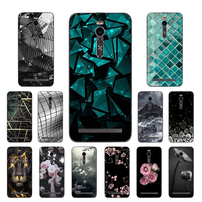 

Soft Silicone Cover Case for ASUS Zenfone 2 ZE551ML ZE550ML Triangle Printing Phone for ASUS Zenfone 2 Zenfone2 ZE551ML