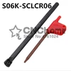 S06K-SCLCR06/ S06K-SCLCL06,6mm*100 boring bar internal turning tools screw locked mini lathe tool holder for CCMT 060204 inserts ► Photo 1/2