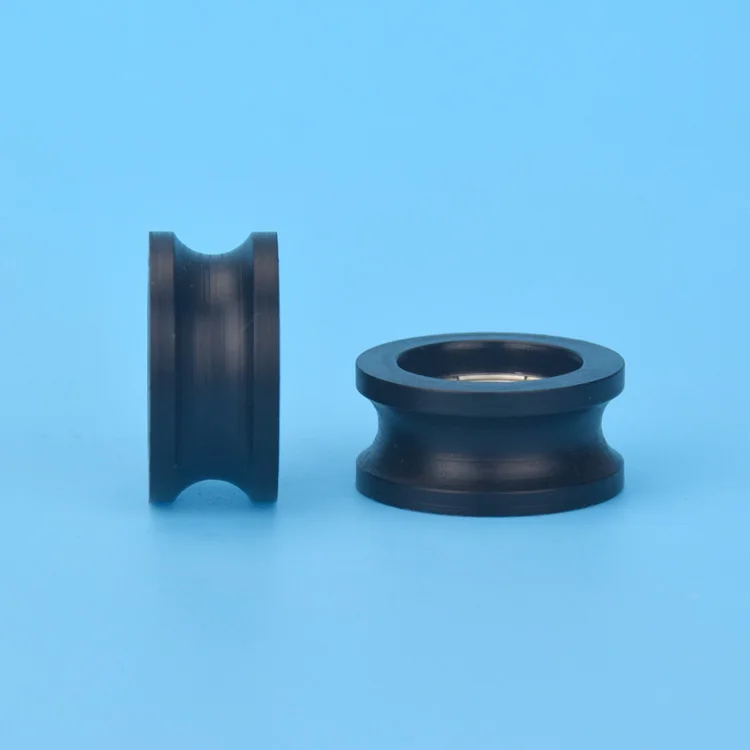 6*21*10mm U groove pulley nylon coated plastic door window is embedded in note 696 bearing pulley