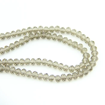 

Wholesale Crystal Ball 720-2880pcs 8X10mm Gray Glass Rondelles Ball Beads China Craft Material For Home Decoration