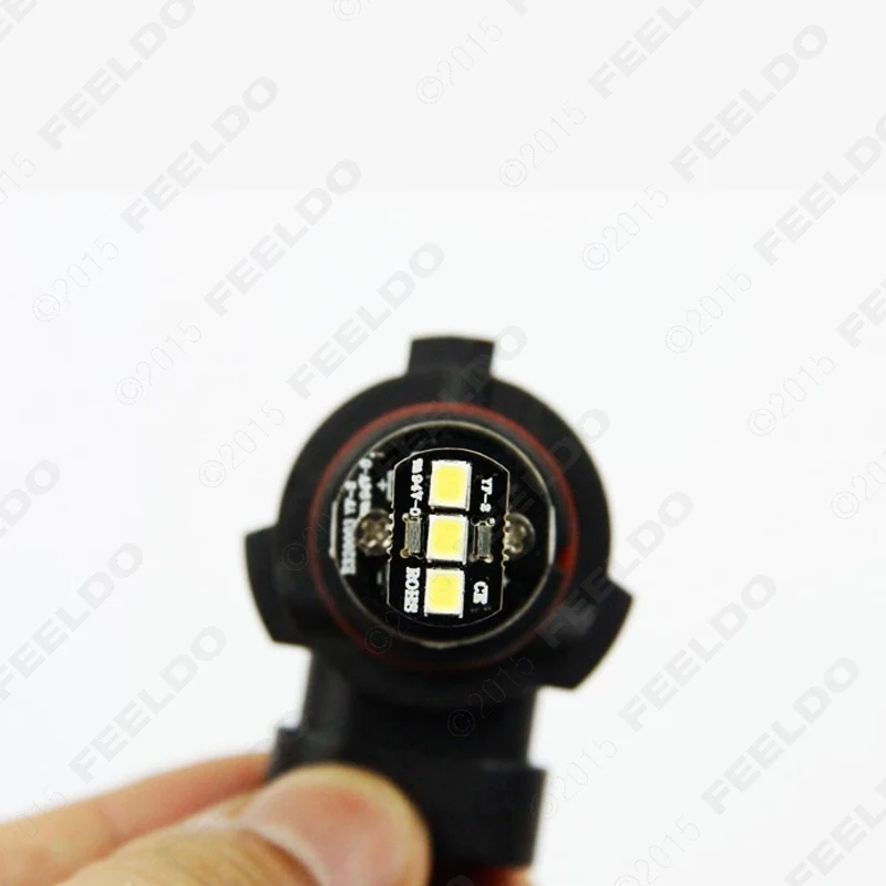 FEELDO 2 шт. 12 В DC Car/Грузовик 9006 15SMD 2835-чип Led противотуманные свет фар лампы накаливания белый# FD-3110