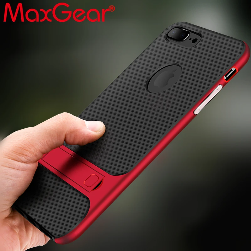 

Kickstand Case For iPhone 7 8 Plus X Magnetic Holder Phone Cases PC+TPU 360 Degree Rack Stand Cover For iPhone 6 6s Plus