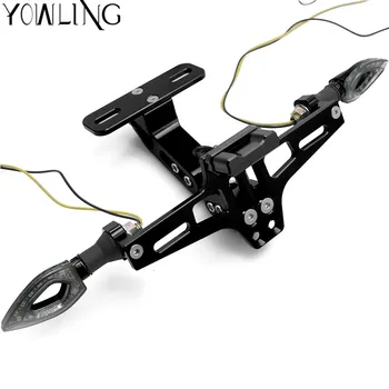 

Motorcycle license plate frame equipped with steering lamp license plate For KTM Duke 690 SMC SMCR Enduro R 2014 - 2016 2015