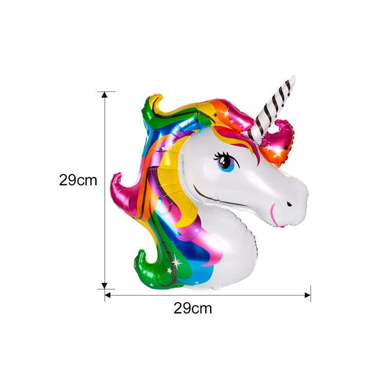 QIFU Pin The Horn On The Unicorn Вечерние игры для детей на день рождения вечерние принадлежности для игры в Единорог вечерние украшения в виде единорога - Цвет: small unicornballoo