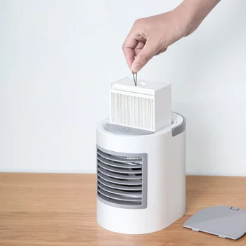 

Water-Cooled Air Conditioner USB Water Cooled Small Fan Elliptical Portable For Bedroom Living Room Kitchen