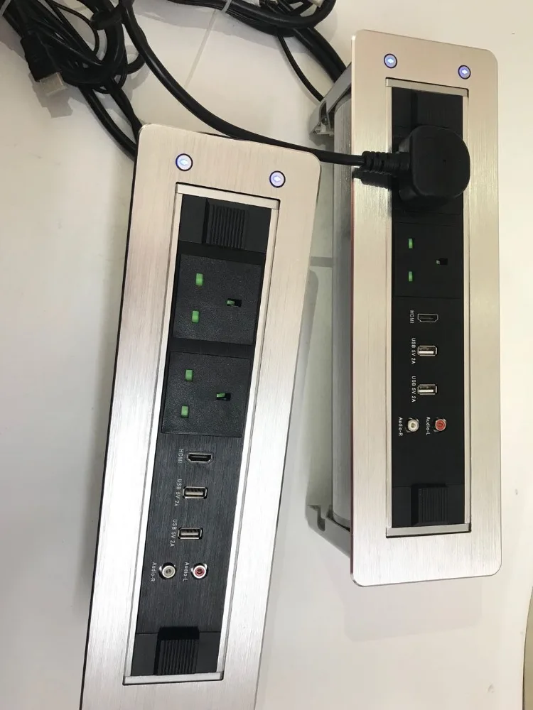 UK led button furniture socket