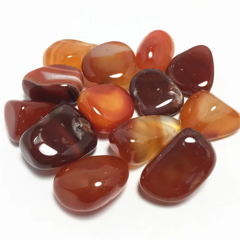 

100g Natural Tumbled Carnelian Crystal Natural Red Agate Healing Stones
